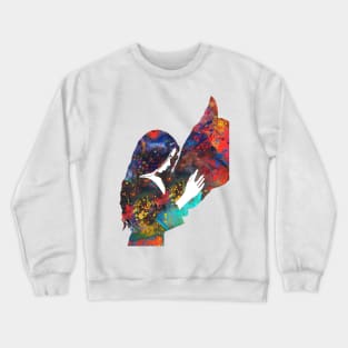 Girl with horse Crewneck Sweatshirt